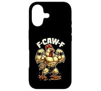 Carcasa para iPhone 17 F-Caw-F Pollo Divertido Sarcasmo Ironía Crazy Screaming F-Caw-F