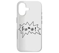 Carcasa para iPhone 17 ¡F@+#! Juramento Estilo cómic A la Mierda Todo Fuck
