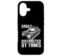 Carcasa para iPhone 17 Fácilmente distraído por los Tanques, el Tanque de Batalla M1 Abrams Divertido