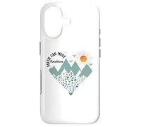 Carcasa para iPhone 17 Faith Can Move Mountains Boho Floral Mountain Flower Heart