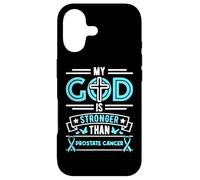 Carcasa para iPhone 17 Faith My God Is Stronger Than Prostate Cancer - Cinta