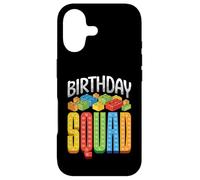Carcasa para iPhone 17 Familia de Fuentes Birthday Squad Matching Brick Builder