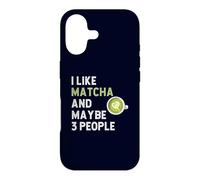 Carcasa para iPhone 17 Fanático del té Verde Matcha: Me Gusta el Matcha y Tal Vez 3 Personas
