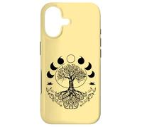 Carcasa para iPhone 17 Fases de la Luna Retro 60's 70's Vibe Árbol de la Vida Gráfico