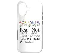 Carcasa para iPhone 17 Fear For Not You Are Mine Isaiah 43:1 Bible Verse Christian