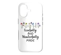 Carcasa para iPhone 17 Fearfully & Wonderfully Made Sign Bible Verse Psalm 139:14