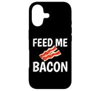 Carcasa para iPhone 17 Feed Me Bacon Funny para los Amantes del Tocino