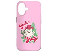 Carcasa para iPhone 17 Feeling Jolly Pink Cowboy Santa Western Christmas