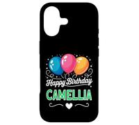 Carcasa para iPhone 17 Feliz cumpleaños Camellia