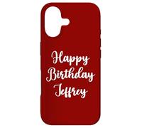 Carcasa para iPhone 17 Feliz Cumpleaños Jeffrey