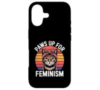 Carcasa para iPhone 17 Feminismo Retro Gato Feminista Poder