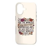 Carcasa para iPhone 17 Feminist Womens Rights The World Born from My Body Oppresses
