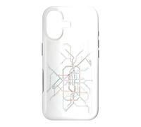 Carcasa para iPhone 17 Ferrocarril Suburbano Metro Berlín Alemania - Mapa de Ruta de Recuerdos