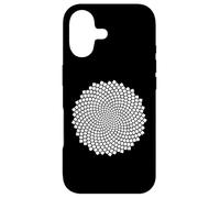 Carcasa para iPhone 17 Fibonacci Girasol Semilla Espiral Sagrada Naturaleza Geometría Arte