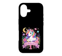 Carcasa para iPhone 17 Fiesta de Unicornio Espacial mágico para niña de cumpleaños de 1 año