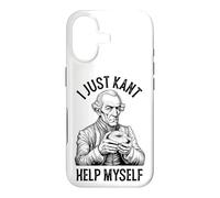 Carcasa para iPhone 17 Filosofía Divertida Immanuel Kant Ayudarme a mí Mismo Filósofo Donut