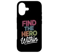 Carcasa para iPhone 17 Find The Hero Within Inspirational Typography Design