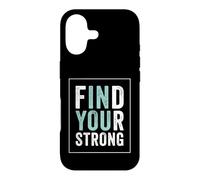 Carcasa para iPhone 17 Find Your Strong Motivational Gym Workout Fitness