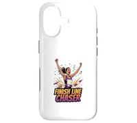 Carcasa para iPhone 17 Finish Line Chaser Running Motivación Atleta Diseño