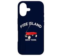 Carcasa para iPhone 17 Fire Island versión Grande Red Wagon Long Island NY Beach Sun