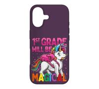 Carcasa para iPhone 17 First Grade Will Be Magic Unicorn 1er Grade Pink Stars