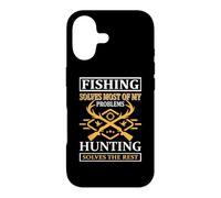 Carcasa para iPhone 17 Fishing Solves Most of My Problems Hunting Hunter Life