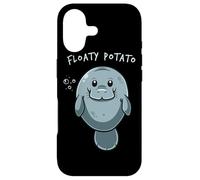 Carcasa para iPhone 17 Flaoty Potato Manatee Divertido Manati Manati Manatí Chubby Sirena