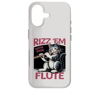 Carcasa para iPhone 17 Flauta Gato Música Clásica Flautista Flautista Gatito Flautista