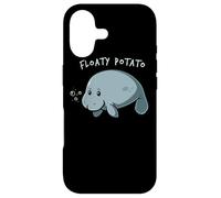 Carcasa para iPhone 17 Floaty Potato Manatee Chubby Mermaid Funny Sea Cow Animal