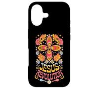 Carcasa para iPhone 17 Flor Hippie Retro Maravillosa de la Revolución de Jesús, fe Cristiana