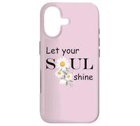 Carcasa para iPhone 17 Floral Daisy Flower, Inspirational, Let Your Soul Shine