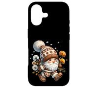 Carcasa para iPhone 17 Floral Dandelion Flower GNOME In Knitting Outfit For Grandma