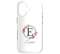 Carcasa para iPhone 17 Floral Emma Nombre Flores Nombre Personalizado Emma
