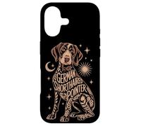 Carcasa para iPhone 17 Floral Whimsical German Shorthaired Pointer Dog GSP