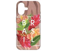 Carcasa para iPhone 17 Flores de Brasil Word Art - Orgullo brasileño