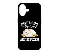 Carcasa para iPhone 17 Flowers Womens Kids Just A Girl Who Loves Arctic Foxes Lover