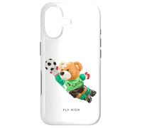 Carcasa para iPhone 17 Fly High, Save, Cool Teddy Bear Goal Keeper Playing Soccer