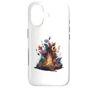 Carcasa para iPhone 17 Fogata Forestal con Flora Vibrante y Fauna