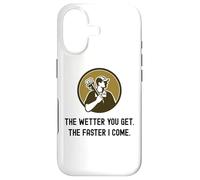 Carcasa para iPhone 17 Fontanero Divertido Cuanto más húmedo te vuelves más rápido vengo. Fontanería