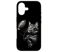 Carcasa para iPhone 17 Football Cat Funny American Football Kitten Women Men Kids