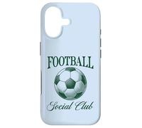 Carcasa para iPhone 17 Football Social Club Balón de fútbol Diseño de Estilo Vintage