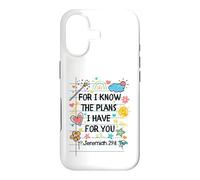 Carcasa para iPhone 17 For I Know The Plans I Have For You Christian Back To School