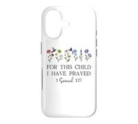 Carcasa para iPhone 17 For This Child I Have Prayed Mom Praying Mama 1 Samuel 1:27