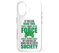 Carcasa para iPhone 17 Forced to Put Controller Down Re-Enter Society Gamer