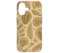 Carcasa para iPhone 17 Fossils Ferns and Trilobites Sepia Pattern for Rockhounds