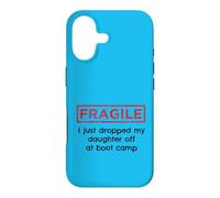 Carcasa para iPhone 17 Frágil Acabo de Dejar a mi Hija en Boot Camp Military