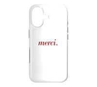 Carcasa para iPhone 17 Francés Diciendo Merci París Vacaciones francés Cita