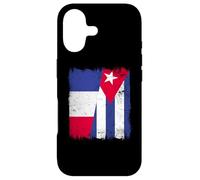 Carcasa para iPhone 17 Francia Cuba Media Bandera Patrimonio Cubano Francés