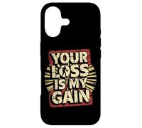Carcasa para iPhone 17 Frase Detector de Metales Your Loss Is My Gain