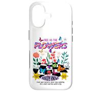 Carcasa para iPhone 17 Free as The Flowers Cool Quotes Illustration Graphic Designs